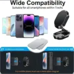 Alloy Folding Magnetic Car Phone Holder - Image 4