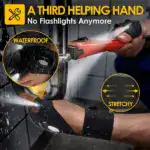 LED Flashlight Waterproof Gloves - Practical Durable Fingerless Gloves - Image 3