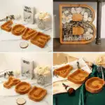 👪 Personalized Wooden Piggy Bank LETTER for Boys Girls Adults - Image 15