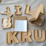 👪 Personalized Wooden Piggy Bank LETTER for Boys Girls Adults - Image 19