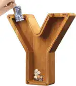 👪 Personalized Wooden Piggy Bank LETTER for Boys Girls Adults - Image 43
