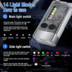 Small Powerful EDC Flashlight with Red UV Blue Light – Super Bright 1000 Lumens - Image 2